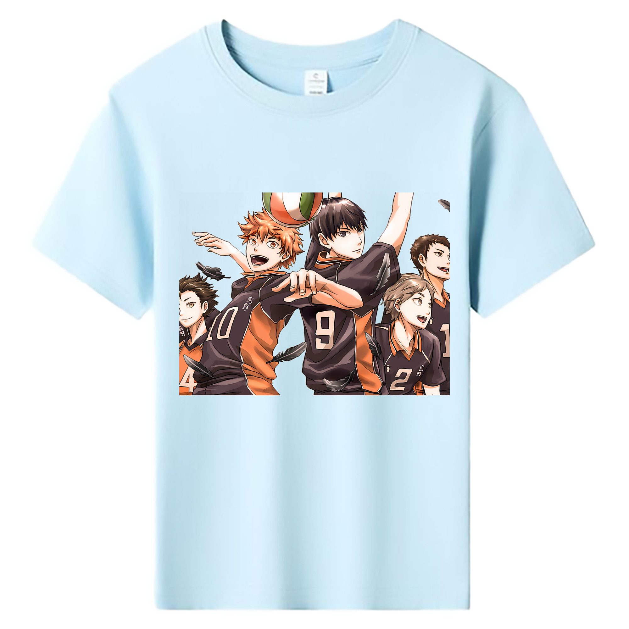 （画像用） ハイキュー!! Haikyu!! 綿100％キッズTシャツ（フロントプリント）